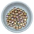 Chaton Para Costura Oval Furtacor Salmão 8x10mm (Base Prata) - 5 unidades