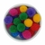 POMPOM VELUDO COLORIDO 20MM - 10 UNIDADES