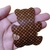 Imagem do APLIQUE CURVADO URSO GRIFES 8CM - 1 UNIDADE