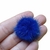 POMPOM PELINHO ACHATADO 2,5CM - 2 UNIDADES