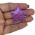 APLIQUE TECIDO ESTRELA GLITER 3CM - 2 UNIDADES