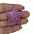 Imagem do APLIQUE TECIDO ESTRELA GLITER 3CM - 2 UNIDADES