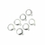 BASE BRINCO ARGOLA PRATA COM SAÍDA 1,2CM - 10 UNIDADES