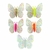 APLIQUE ACRÍLICO 3D BORBOLETA GLITTER NEON 7CM - 1 UNIDADE