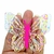 APLIQUE ACRÍLICO 3D BORBOLETA GLITTER NEON 7CM - 1 UNIDADE na internet