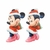 APLIQUE ACRÍLICO CURVADO MINNIE NATAL 10CM - 1 UNIDADE