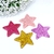 APLIQUE RESINA ESTRELA GLITTER 4CM - 1 UNIDADE
