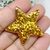 APLIQUE RESINA ESTRELA GLITTER 4CM - 1 UNIDADE - loja online