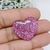 APLIQUE RESINA CORAÇÃO GLITTER 3CM - 2 UNIDADES - comprar online