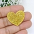 APLIQUE ACRÍLICO CORAÇÃO GLITTER 3CM - 1 UNIDADE na internet