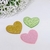 APLIQUE ACRÍLICO CORAÇÃO GLITTER 3CM - 1 UNIDADE
