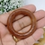 ARGOLA MADEIRA 50MM PARA PORTA LAÇOS - 4 UNIDADES na internet