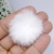 POMPOM PELINHO ACHATADO 4CM - 2 UNIDADES - comprar online