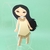 APLIQUE ACRÍLICO CURVADO PRINCESAS CUTE 10CM - 1 UNIDADE