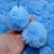 Pompom 7cm Pelúcia Azul Sky (Cor 26) - 2 Unidades