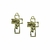 Pingente Cruz Rosto Cristo (Dourado) - 1 unidade