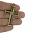 Pingente Cruz Força e Coragem (Ouro Velho) - 1 unidade - comprar online