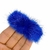 POMPOM PELINHO ACHATADO RETO AZUL BIC 7CM - 2 UNIDADES