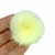 POMPOM PELINHO ACHATADO AMARELO BEBÊ 4CM - 2 UNIDADES - comprar online