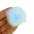 POMPOM PELINHO ACHATADO AZUL BEBÊ 4CM - 2 UNIDADES - comprar online