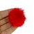 POMPOM PELINHO ACHATADO VERMELHO 4CM - 2 UNIDADES - comprar online