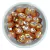Chaton Oval com Base Reta 13x18mm (Salmão) - 5 Unidades