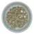 Chaton Para Costura Navete 7x15mm Bege (Base Dourada) - 6 unidades