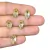 Chaton Para Costura Navete 7x15mm Bege (Base Dourada) - 6 unidades - comprar online