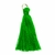 Pingente Mini Tassel 2,5cm Verde - 2 Unidades