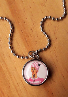 COLLAR MEDALLITA - ALMENDRA