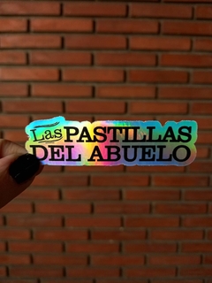 STICKER TORNASOLADO - LAS PASTILLAS DEL ABUELO - RESISTENTE AL AGUA/CALOR