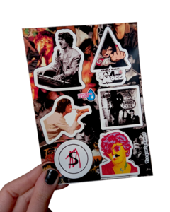 PLANCHA DE STICKER - CHARLY GARCIA - RESISTENTE AL AGUA