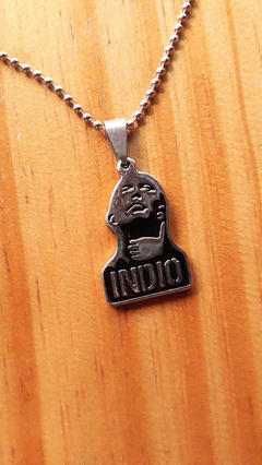 COLLAR DE ACERO - INDIO SOLARI - MACIZO
