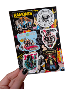 PLANCHA DE STICKER - THE RAMONES - RESISTENTE AL AGUA