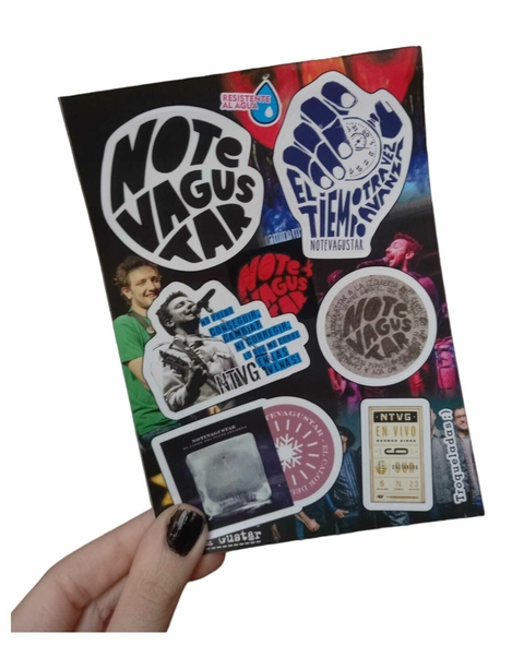 PLANCHA DE STICKER - NTVG - RESISTENTE AL AGUA
