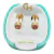 Aros Abridores Bebe Tubo Piedra Rosa 5mm Ch-193 Oro 18kts - The Time Store