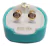 Aros Abridores Bebe Oro 18kts Cono Con Piedra 5mm Ch-186 - comprar online