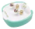 Aros Abridores Bebe Tubo Piedra Rosa 5mm Ch-193 Oro 18kts
