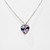 Imagen de Dijes Corazón De Cristal 14mm + Cadena Plata 925 con estuche