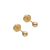 Aros Abridores Bebe Lili Oro 20k Bolita 3,5mm Li-203