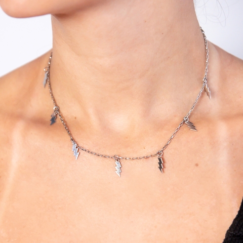 Choker Raio de Aço Inox CKR08