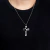 Corrente Masculina Cruz Arredondada Jesus CRM31