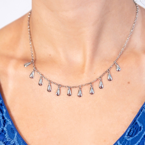 Choker Gotinhas em Aço Inox CKR12