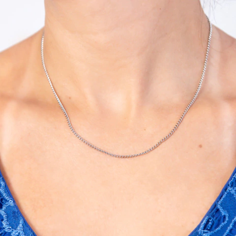 Gargantilha Simples Fininha em Aço Inox GL213