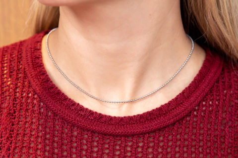 Gargantilha Bolinhas em Aço Inox GL265