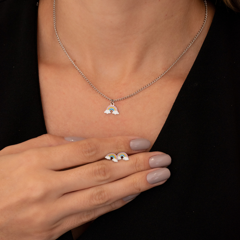 Conjunto Infantil Arco-Íris em Aço com Resina CJI 36