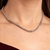 Choker de Aço Inox em Tramas(CKR61)