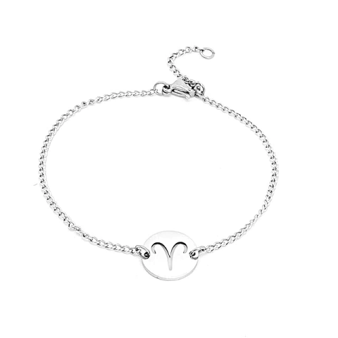 Pulseira Feminina Áries em Aço Inox PSF514