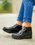 Botas Austacia de Cuero Forrados en Cuero Con Plantilla Anatómica Color NEGRO CROCO Linea 24hs de Comodidad.(374) - tienda online