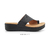 Imagen de Sandalias Karyn Color Negro - Plantilla Anatómica de LATEX forrada en cuero Linea 24hs. Comodidad.(802)